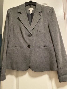Charter Club Blazer Gray/Black size 6